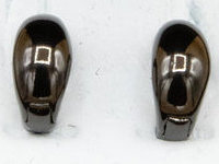 Ohrringe Creole925er versilbert in Farbe Schwarz